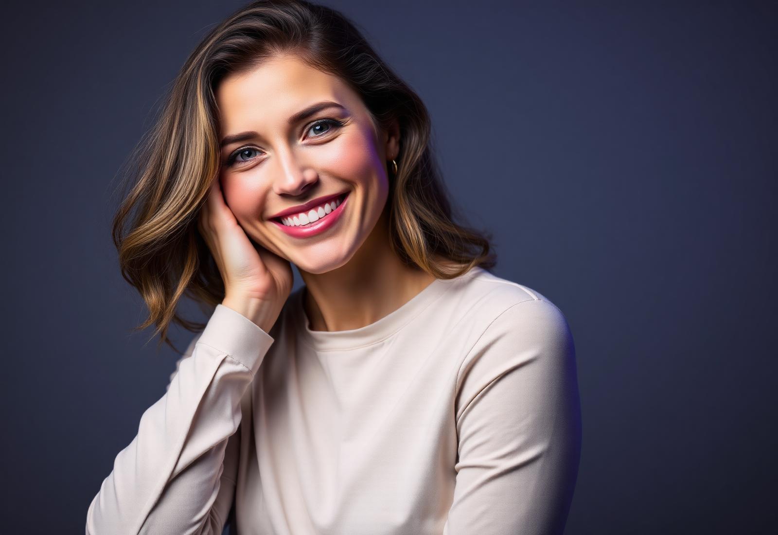 Woman with restored confidence